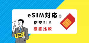 格安SIMのeSIM対応状況を全社比較！安くて速度が速いおすすめはここ！