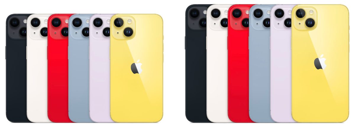 iPhone14・iPhone14Plusのカラーバリエーション