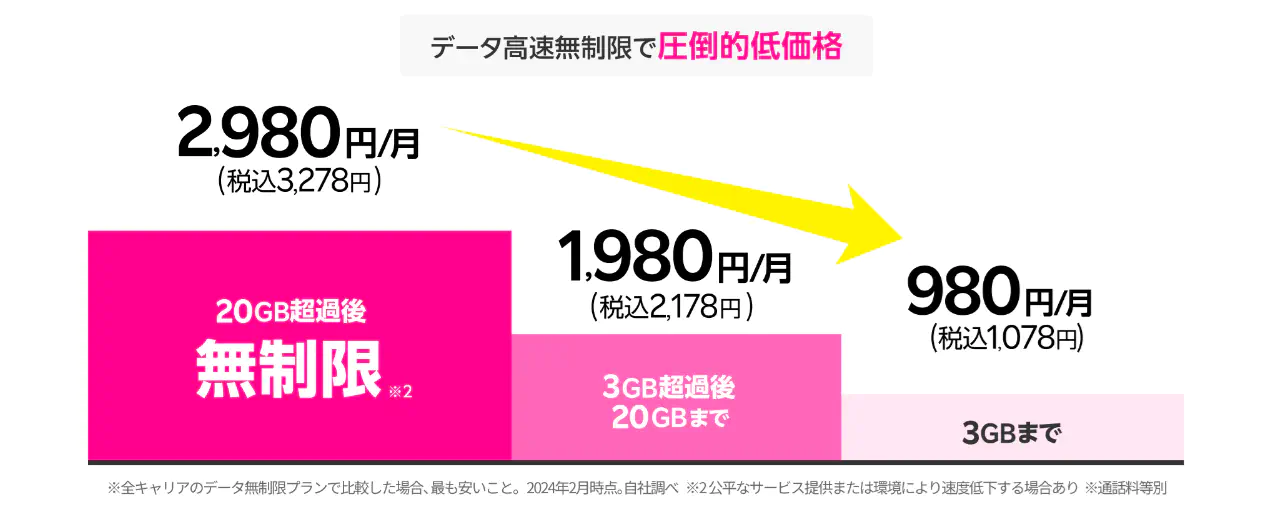 月額1,078円から回線を維持できる
