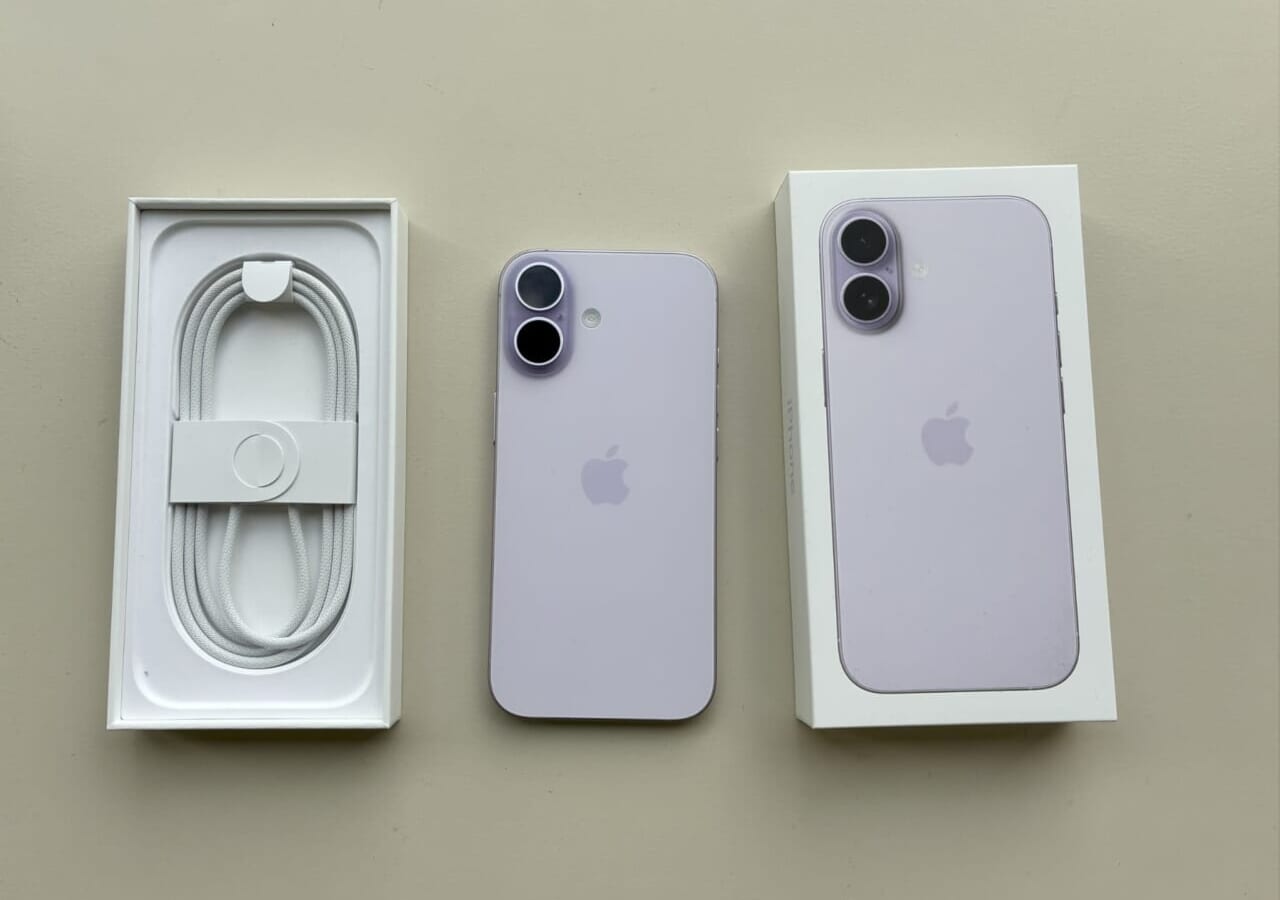 iPhone17のラベンダーの実機画像