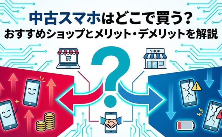 中古スマホはどこで買う？おすすめショップ8選とメリット・デメリットを解説