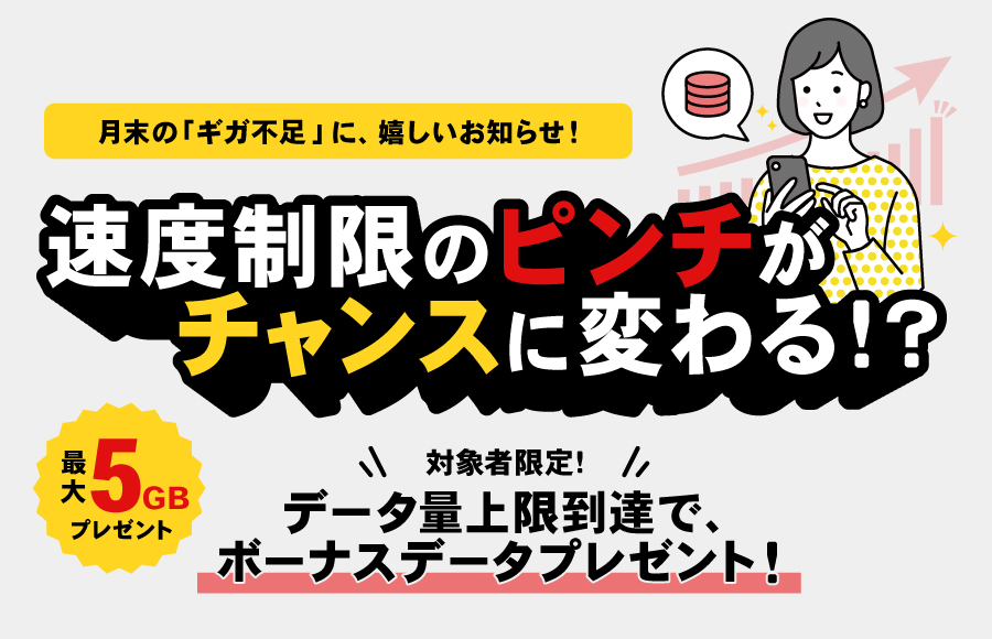 データ量上限到達者向けボーナスデータプレゼントキャンペーン ドコモ