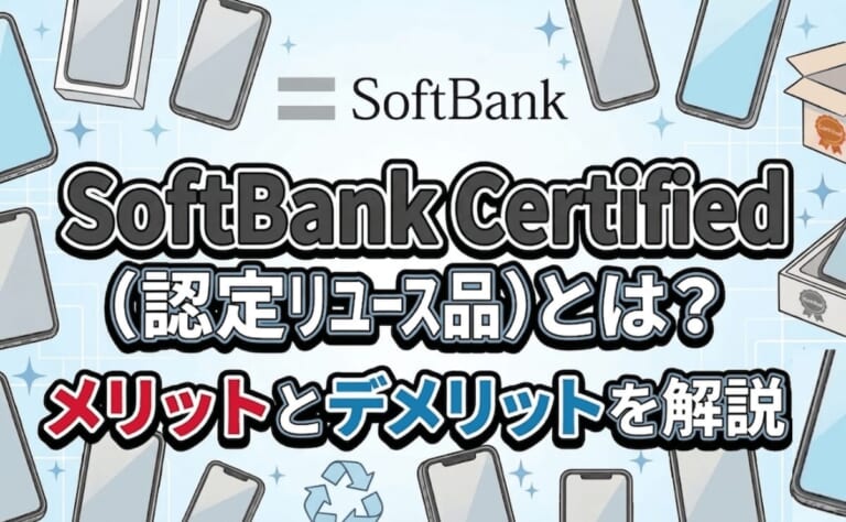 SoftBank Certified（認定リユース品）とは？メリットとデメリットも解説