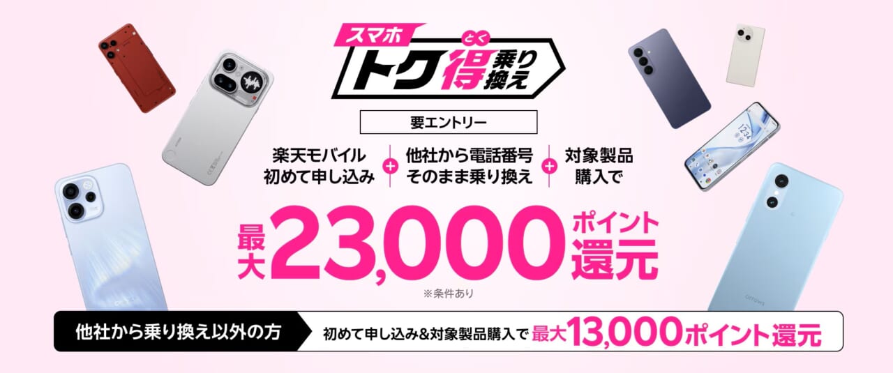 スマホトク得乗り換えキャンペーン